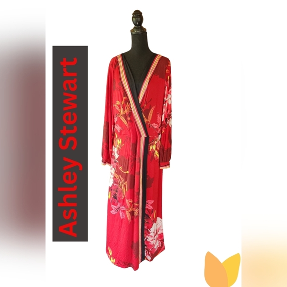 Ashley Stewart Red Floral Dress – Plus Size, Spring Ready! - Picture 2 of 6